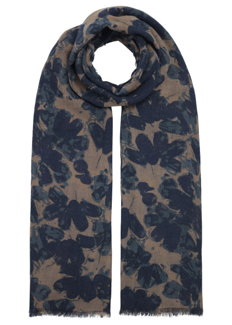 ILSE JACOBSEN HORNBAEK Beige Butterfly Butterfly Scarf | WOOCA02