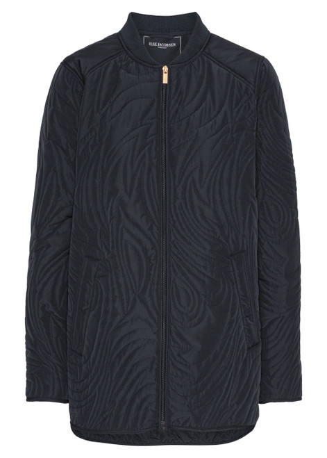 ILSE JACOBSEN 660-Dark Indigo Quilt Jacket | DUNE02
