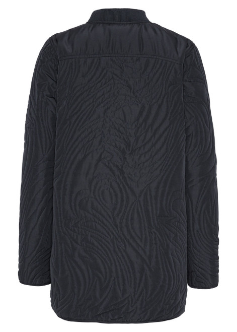ILSE JACOBSEN 660-Dark Indigo Quilt Jacket | DUNE02