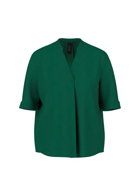 MARC CAIN SPORTS Dark Jade Green Short-Sleeved Blouse | AS 51.12 W70