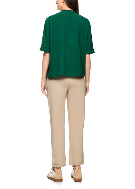 MARC CAIN SPORTS Dark Jade Green Short-Sleeved Blouse | AS 51.12 W70