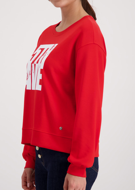 MONARI Red Sweatshirt With Print | 410077