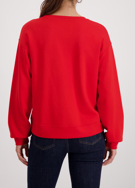 MONARI Red Sweatshirt With Print | 410077