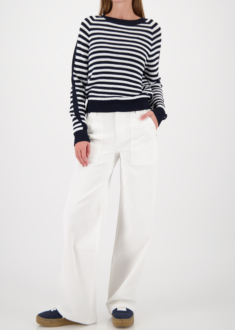 MONARI Blue Striped Jumper | 410217