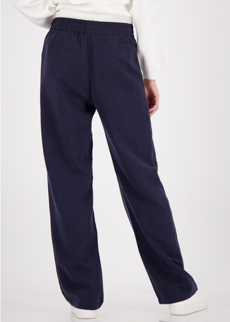 MONARI Blue Wide-Leg Joggers With Stripe Details | 410408