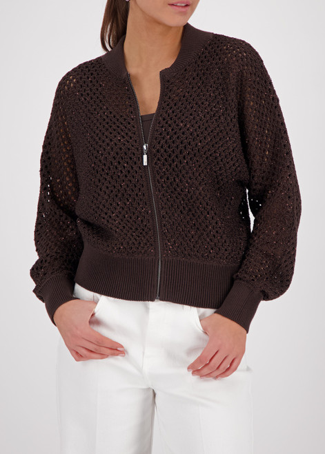 MONARI Brown Ajour Cardigan | 410388