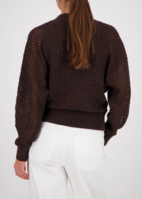 MONARI Brown Ajour Cardigan | 410388