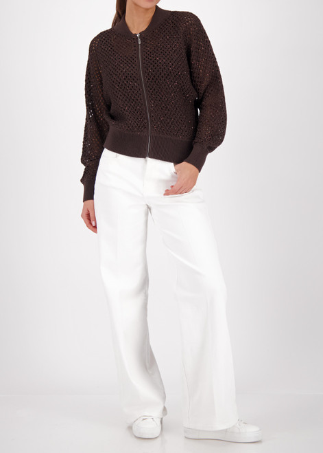 MONARI Brown Ajour Cardigan | 410388