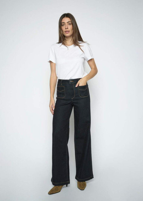 MOS MOSH Dark Blue Colette Deluxe Jeans | 172370