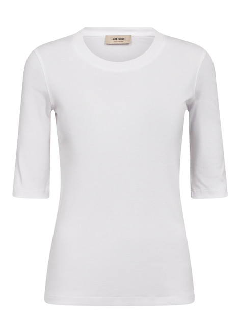 MOS MOSH White Mali O-Neck 3/4 Sleeve Tee | 177500