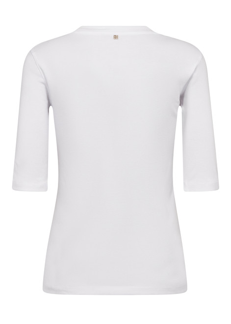 MOS MOSH White Mali O-Neck 3/4 Sleeve Tee | 177500