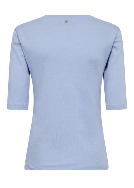 MOS MOSH Brunnera Blue Mali O-Neck 3/4 Sleeve Tee | 177500