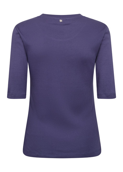MOS MOSH Crown Blue Mali O-Neck 3/4 Sleeve Tee | 177500