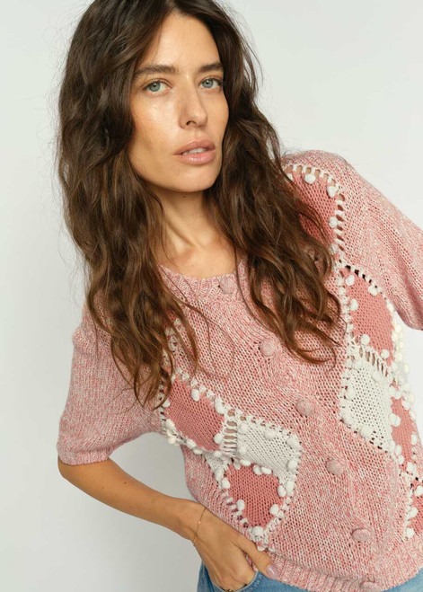 MOS MOSH Peachy Elio Ss Knit Cardigan | 177700