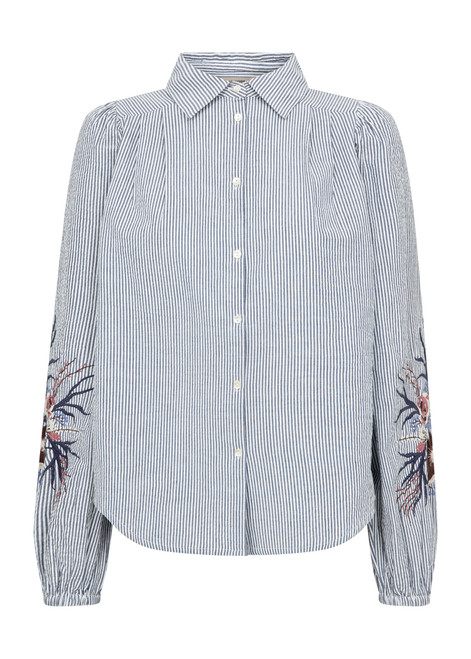 MOS MOSH Crown Blue Ciu Oxfo Shirt | 177980