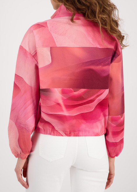 MONARI Pink Jacket With Allover Pattern | 410331