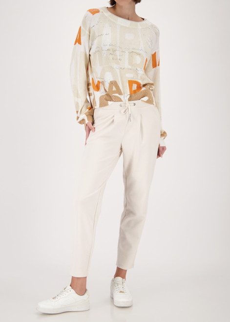 MONARI Beige Sweatpants With Drawstring | 410465