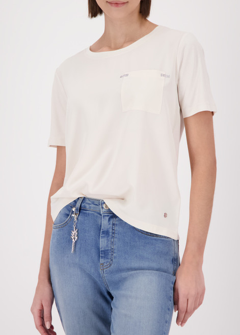 MONARI Beige Blouse With Rhinestones | 410467