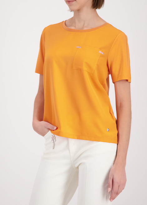 MONARI Orange, Yellow Blouse With Rhinestones | 410467