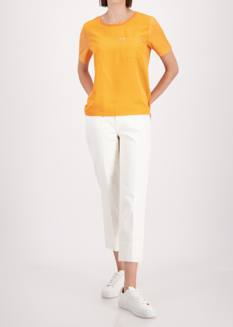 MONARI Orange, Yellow Blouse With Rhinestones | 410467