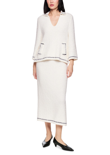 MARC CAIN COLLECTIONS Off-White 'Knitted In Germany' Jumper | AC 41.18 M09
