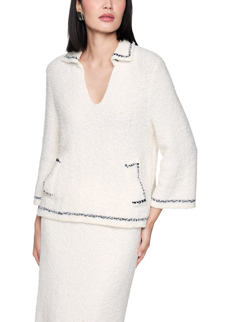 MARC CAIN COLLECTIONS Off-White 'Knitted In Germany' Jumper | AC 41.18 M09