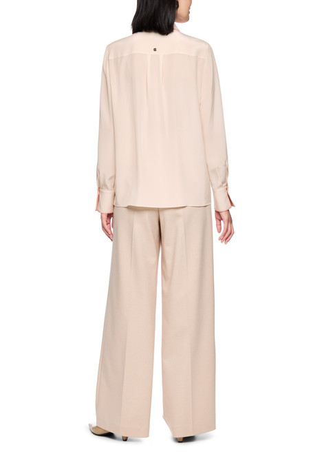 MARC CAIN COLLECTIONS Magnolia Pure Silk Shirt Collar Blouse | AC 51.16 W53