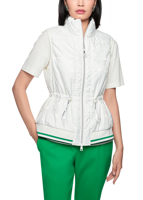 MARC CAIN SPORTS Off-White Padded Gilet With Heart Print | AS 37.03 W29
