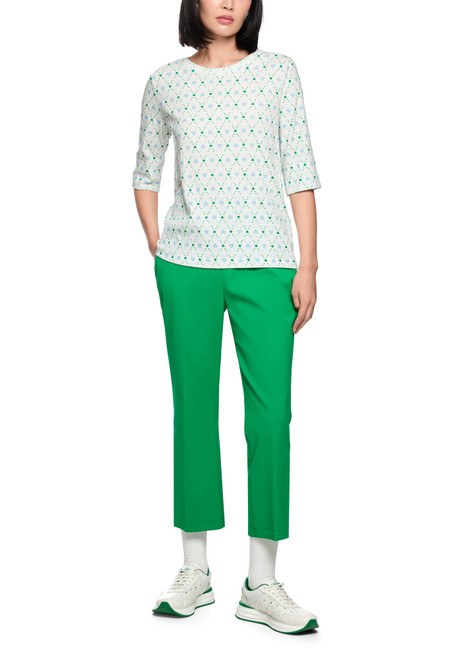 MARC CAIN SPORTS Off-White Shirt With Heart Print | AS 48.38 J89