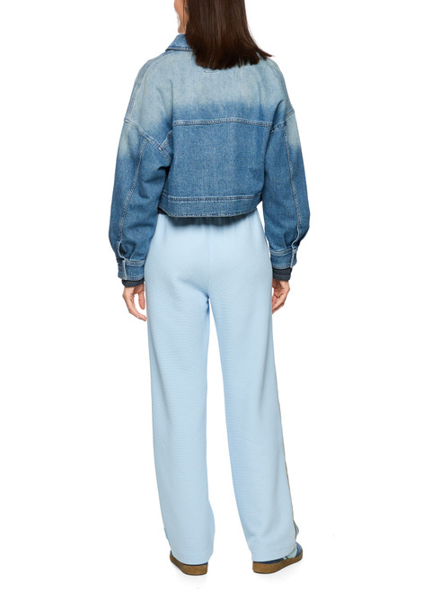 MARC CAIN SPORTS Blue Denim Short Denim Jacket With Zip | AS 31.10 D06