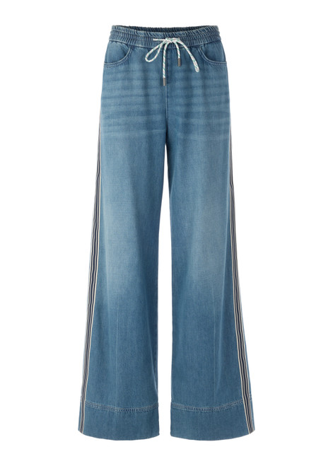 MARC CAIN SPORTS Blue Denim Welkom Wide Cut Jeans | AS 82.16 D07