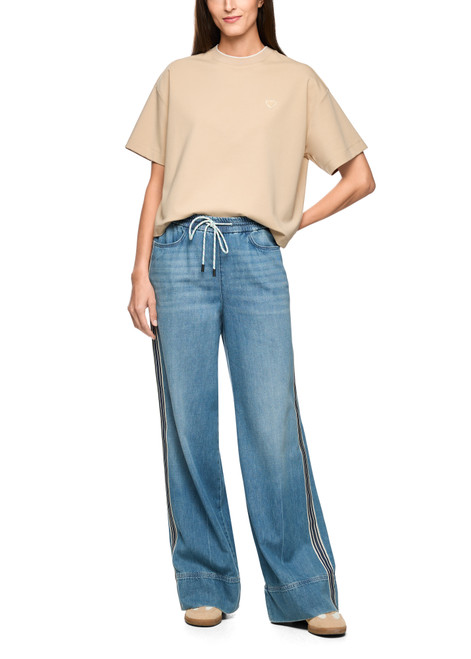 MARC CAIN SPORTS Blue Denim Welkom Wide Cut Jeans | AS 82.16 D07
