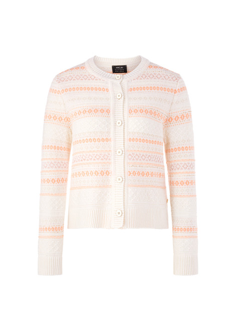 MARC CAIN COLLECTIONS Off-White Lurex Cardigan Rethink Together | AC 39.04 M02