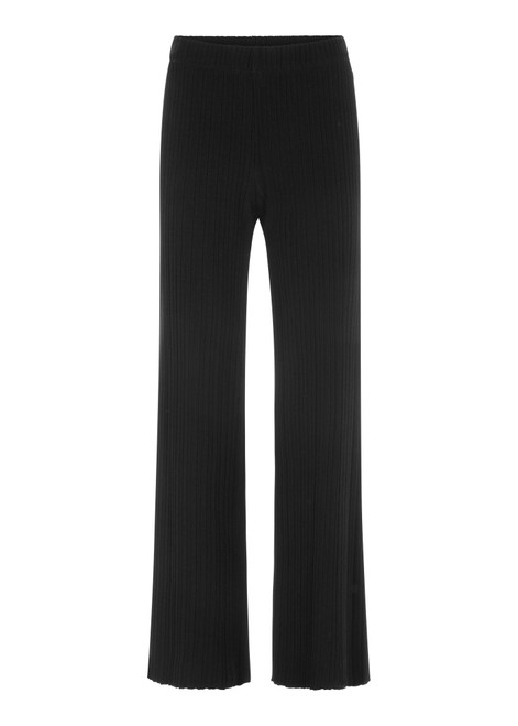 MARC CAIN COLLECTIONS Black Welkom Knitted In Germany Trousers | AC 81.82 M43