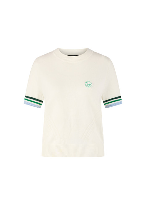 MARC CAIN SPORTS Off-White Rethink Together Short-Sleeved Jumper | AS 41.20 M67
