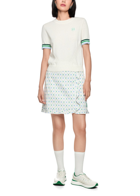 MARC CAIN SPORTS Off-White Rethink Together Short-Sleeved Jumper | AS 41.20 M67