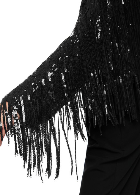 MARC CAIN GLAM Black Glamorous Jacket With Sequins | AG 31.03 W04