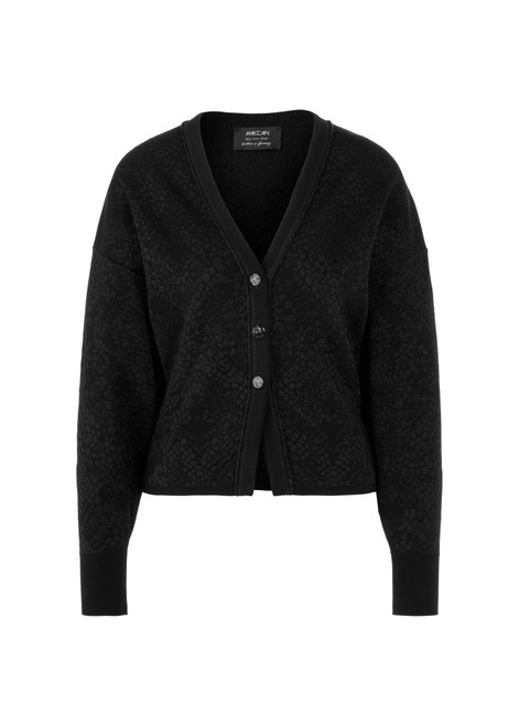 MARC CAIN GLAM Black Knitted In Germany Cardigan | AG 39.04 M02