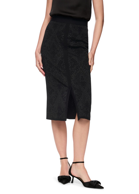 MARC CAIN GLAM Black Knitted In Germany Skirt | AG 71.04 M02