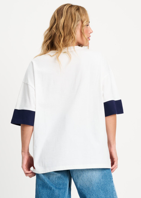 POM AMSTERDAM White Tshirt - Oversized Matchpoint | SP9482