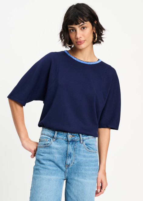 POM AMSTERDAM Blue Top - Nena Night Blue | SP9487