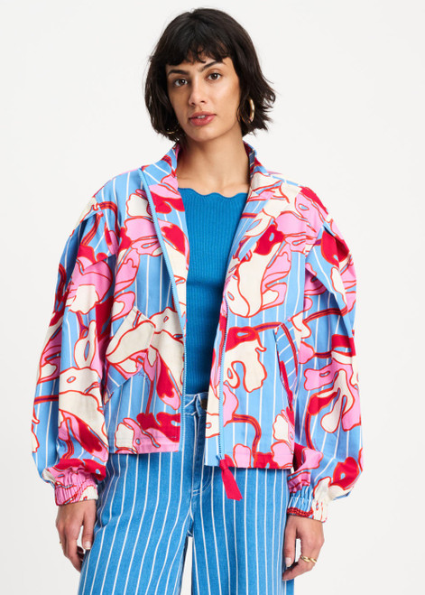 POM AMSTERDAM Multi Colour Jacket - Urban Flora Stripe | SP9528