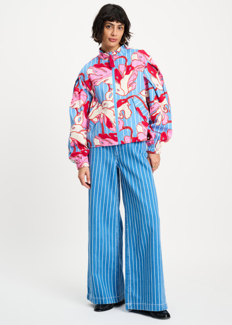 POM AMSTERDAM Multi Colour Jacket - Urban Flora Stripe | SP9528