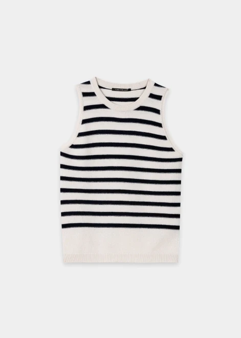 LUISA CERANO Multicolor Striped Cashmere Blend Top | 138737/5871-2947