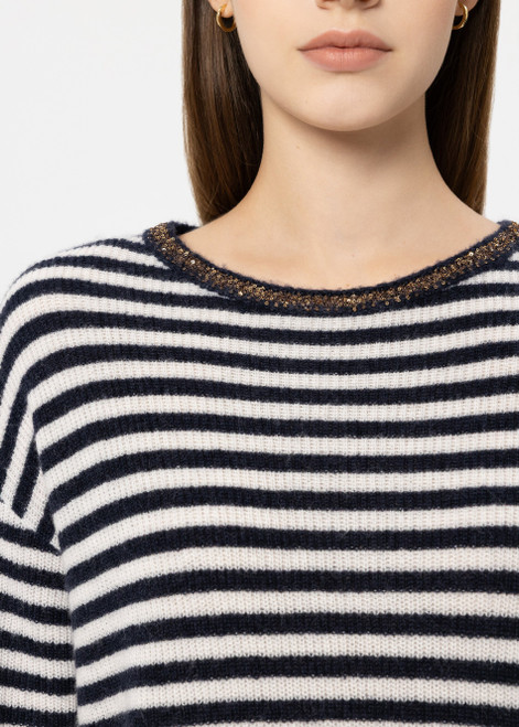 LUISA CERANO Multicolor Sweater With Sequin Detail | 138762/5923-2941