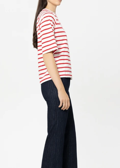 LUISA CERANO Multicolor Striped Button-Down Shirt | 338343/7800-4581