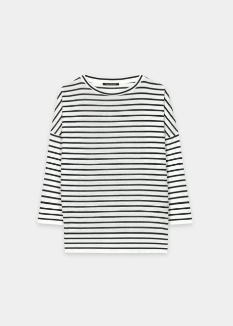 LUISA CERANO Multicolor Striped Ribbed Shirt | 338351/7956-2941