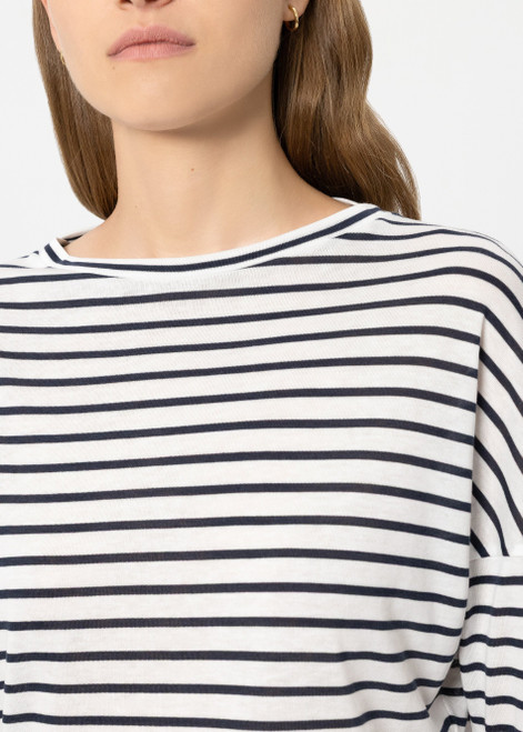 LUISA CERANO Multicolor Striped Ribbed Shirt | 338351/7956-2941