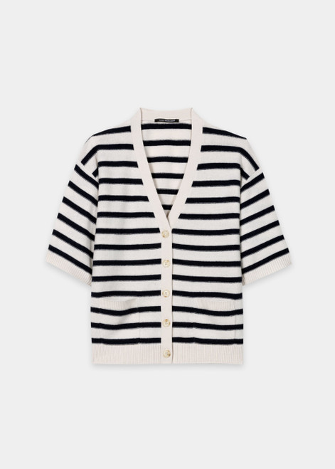 LUISA CERANO Multicolor Cashmere Blend Cardigan | 438161/5871-2947