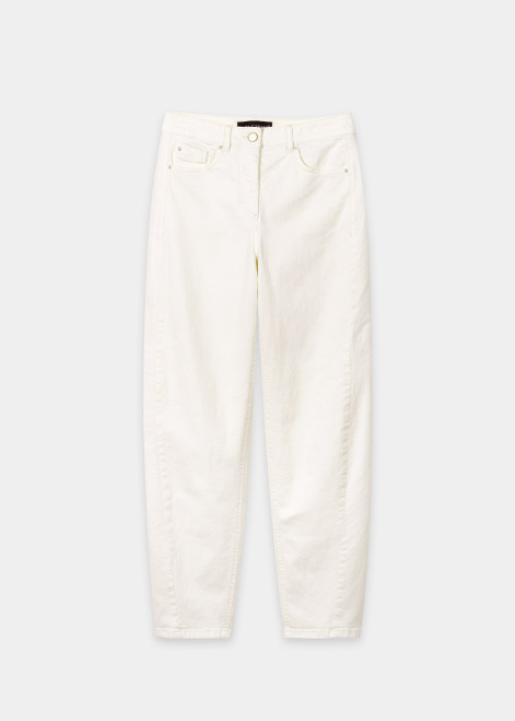 LUISA CERANO White Authentic Barrel Leg Denim | 638857/3797-0105